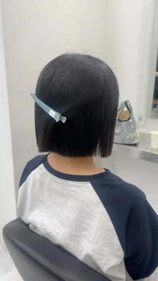ショート カラー ヘアアレンジ 韓国ボブ🤍 縮毛矯正/ひかりのヘアスタイル