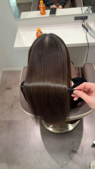 ショート カラー ヘアアレンジ 縮毛矯正🤍 韓国ヘア/ひかりのヘアスタイル