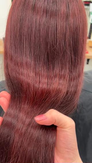 ロング ボブ/縮毛矯正/艶髪 /さのまなみのヘアスタイル