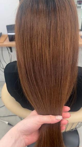 セミロング ボブ/縮毛矯正/艶髪 /さのまなみのヘアスタイル