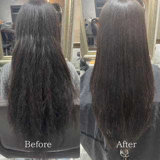 ロング 艶髪/透明感カラー 山﨑俊輔のヘアスタイル