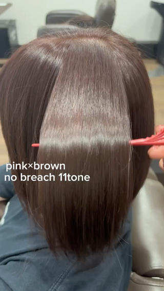 ミディアム カラー BELSTA 遠藤亜実のヘアスタイル