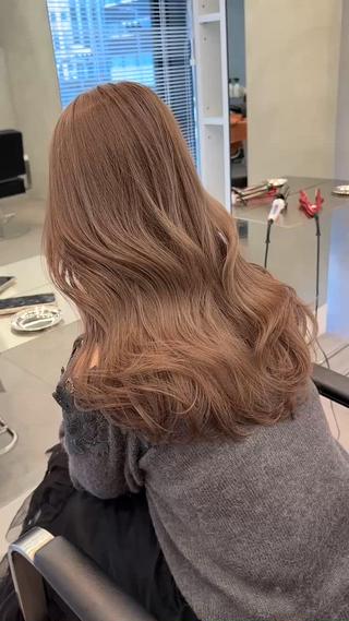 ブリーチ1回〜　大人気カラーのミルクティーベージュカラー 