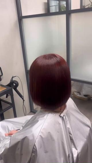 #レッドカラー #暖色カラー #京橋カラー #京橋美容室
