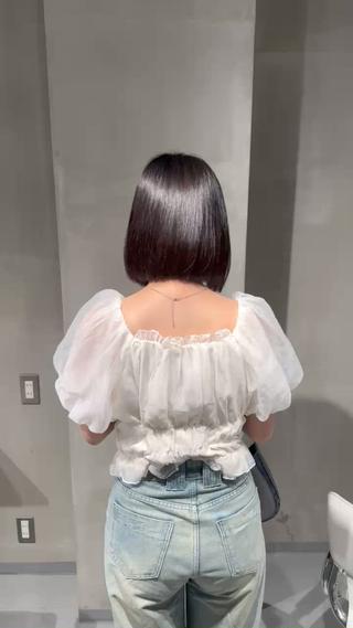 ショート パーマ aina🐱 カラー/ストレートのヘアスタイル