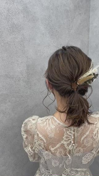 ミディアム ヘアアレンジ 口コミ高評価✨ 安達ももかのマツエク・マツパデザイン