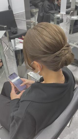 セミロング ヘアアレンジ 口コミ高評価✨ 安達ももかのマツエク・マツパデザイン