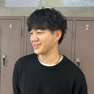 ショート パーマ メンズ 大本 メンズ/パーマのヘアスタイル