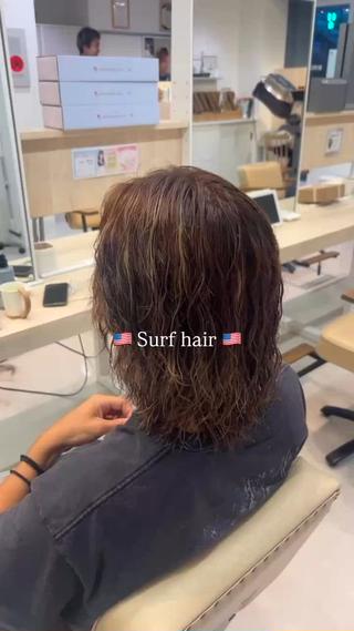 カラー パーマ メンズ hana/海外風ヘア /レイヤーカットのヘアスタイル