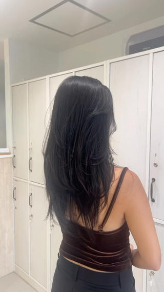 ロング hana/海外風ヘア /レイヤーカットのヘアスタイル