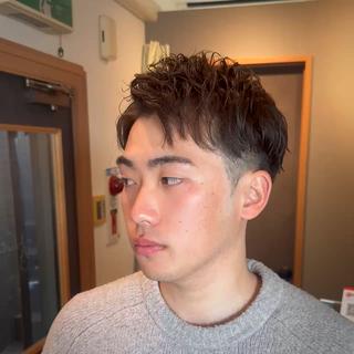 ショート パーマ メンズ GLADMAN'S CUT CLUB 立川所属・立川メンズカット/ メンズパーマ💈三上のヘアスタイル