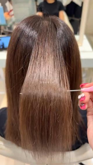 Aujua 4step treatment
Aujuaの中でもブリーチ対応NO.1のREPAIRRITY使用
リペアリティはブリーチによってスカスカ、ゴワゴワになってしまった髪の毛を内側から詰まった髪の毛にしてくれます☆
 