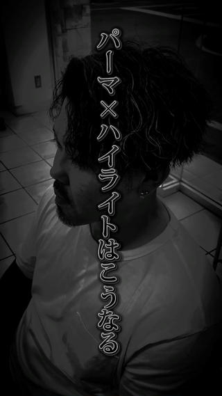 ミディアム カラー パーマ メンズ メンズパーマ/ メッシュ😎タクミのヘアスタイル