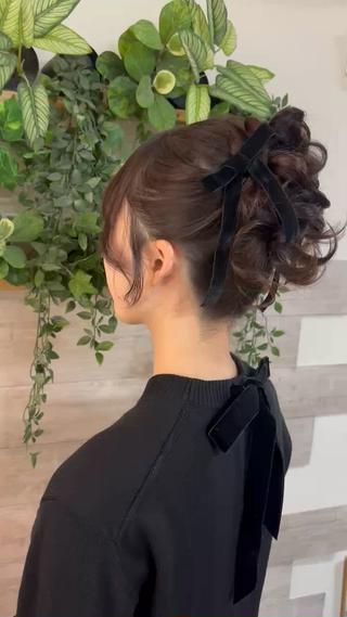 ヘアアレンジ ヘアセット/卒業式 袴着付け✨清水玲歌のヘアスタイル