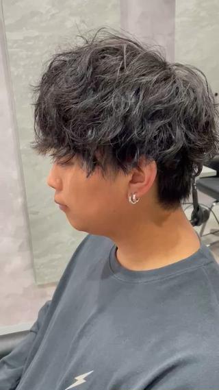 ショート パーマ メンズ ✨中野✨髪質改善✨ 野口虎剛のヘアスタイル