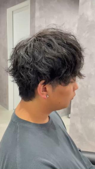 ショート パーマ メンズ ✨中野✨髪質改善✨ 野口虎剛のヘアスタイル