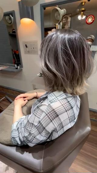 #バレイヤージュ
#シャドールーツ
#白髪ぼかし
#放出美容室 
