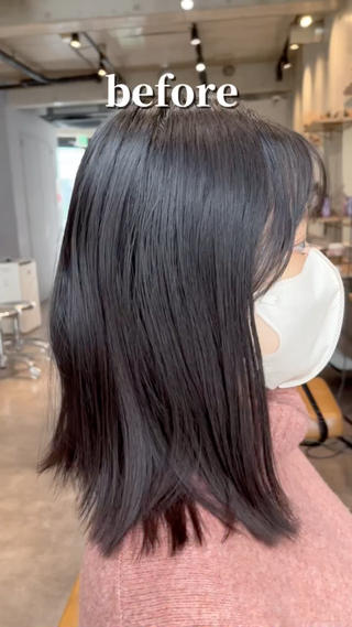 ミディアム davin中目黒 KATOのヘアスタイル