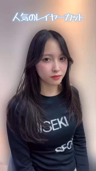 ロング 越冨 晃平のヘアスタイル