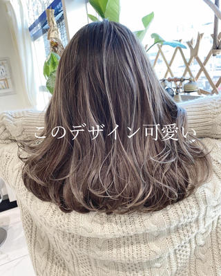ミディアム カラー 山崎俊輔/髪質改善 /バレイヤージュのヘアスタイル