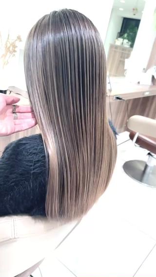 髪質改善バレイヤージュ 