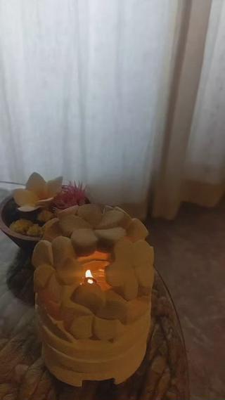 ゆらゆら〜とキャンドルに癒されます 