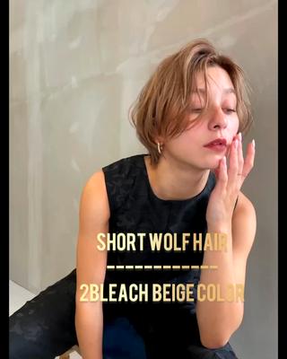 ショート カラー ショート/ボブ/ 心斎橋/宮脇美奈のヘアスタイル