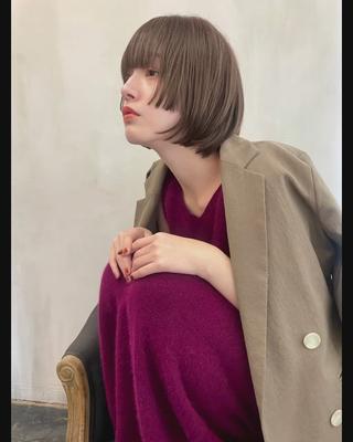 ショート カラー ショート/ボブ/ 心斎橋/宮脇美奈のヘアスタイル