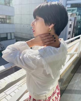 ショート カラー ショート/ボブ/ 心斎橋/宮脇美奈のヘアスタイル