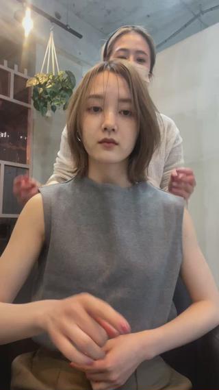 ショート カラー ショート/ボブ/ 心斎橋/宮脇美奈のヘアスタイル