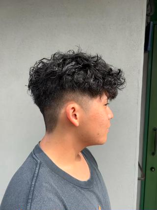 ショート パーマ メンズ SHION men's permのヘアスタイル