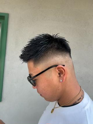 ショート メンズ SHION men's permのヘアスタイル