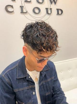 ショート パーマ メンズ SHION men's permのヘアスタイル
