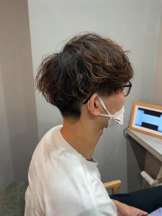 ショート パーマ メンズ SHION men's permのヘアスタイル