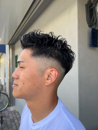 ショート パーマ メンズ SHION men's permのヘアスタイル