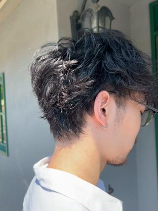 ショート パーマ メンズ SHION men's permのヘアスタイル