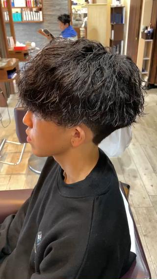 パーマ メンズ 仙台/メンズ/ フェザー/リョウのヘアスタイル