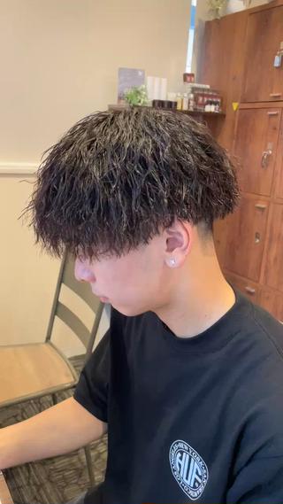 パーマ メンズ 仙台/メンズ/ フェザー/リョウのヘアスタイル