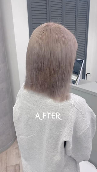 ショート カラー ハイトーン特化サロン 🍑momo🍑のヘアスタイル