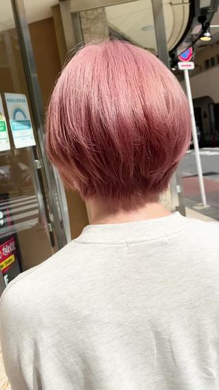 ショート カラー ハイトーン特化サロン 🍑momo🍑のヘアスタイル