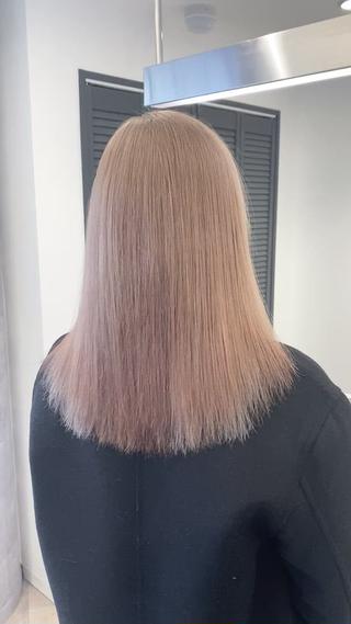 セミロング ハイトーン特化サロン 🍑momo🍑のヘアスタイル
