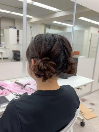 ツイン団子浴衣にも合いそうです️ 