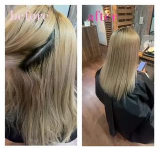 ハイダメージの方でもオススメはしませんが縮毛矯正が出来ます︎
（濡らして髪が伸びるほどのダメージの方は要相談）
一度ご相談下さい
 