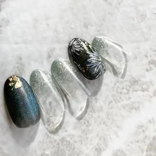 #花火ネイル
#マグネットネイル 