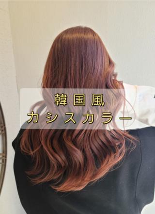 ロング カラー 赤松 摩美のヘアスタイル