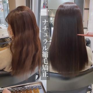 セミロング カラー パーマ 増子 祐太朗のヘアスタイル