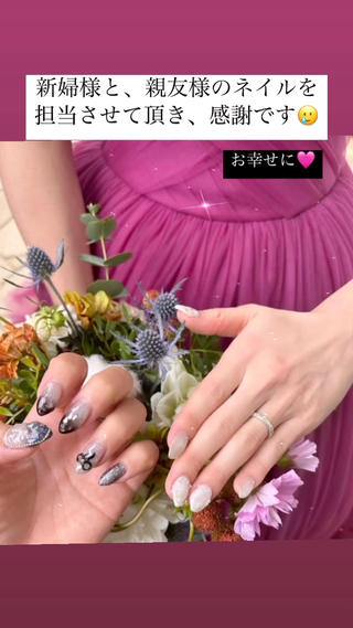 花嫁ネイル

リピ様より、完全お任せの花嫁ネイルのオーダーを頂きました

とても、思い入れのあるデザインができました︎

#ウェディングネイル
#花嫁ネイル
#結婚式ネイル
#ドレスネイル
#あきる野
#あきる野市ネイルサロンあひるの 