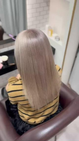 カラー 🇰🇷韓国風艶髪 /AZUSA🤍のヘアスタイル