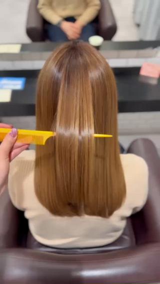 カラー 🇰🇷韓国風艶髪 /AZUSA🤍のヘアスタイル