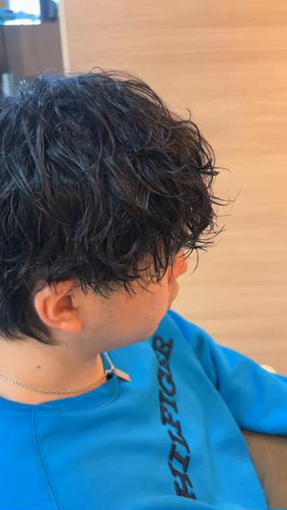 ミディアム カラー パーマ ヘアアレンジ メンズ キッズ 🫧Selene SHOGO🫧のヘアスタイル